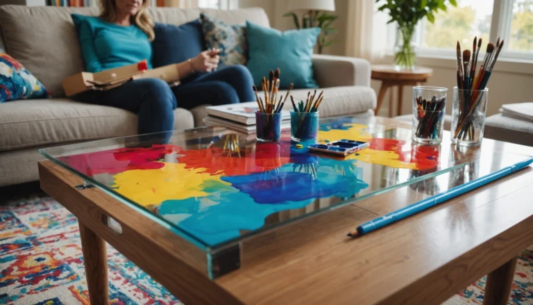 peinture acrylique sur verre