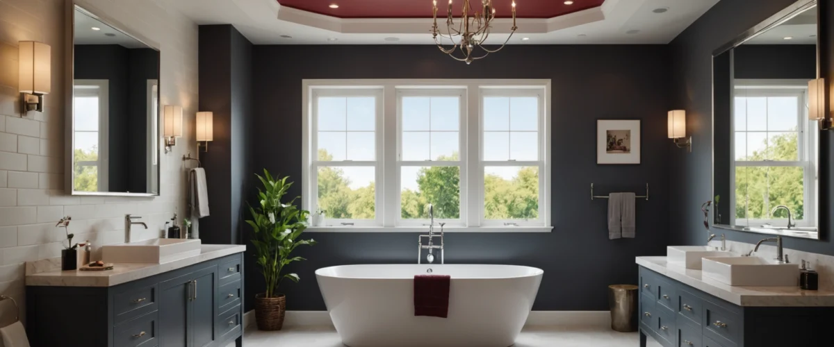 plafond salle de bain peinture